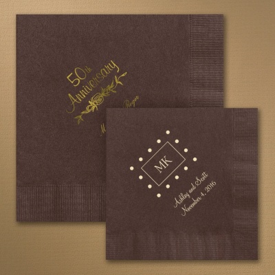 Brown Wedding Napkins